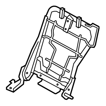 Subaru 64310AJ01A Seat Frame Assembly B RRL