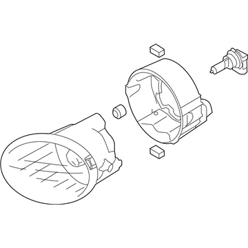 Subaru 84501AJ10A Fog Light Assembly Front Left