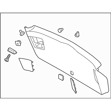 Subaru 94320AJ01AVH Trim Panel Assembly Rear GLWR