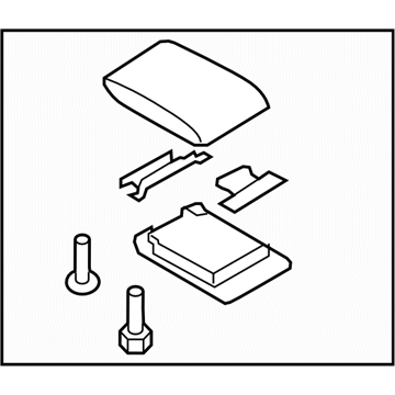 Subaru 92114FG000JC Center Console-Lid Assembly