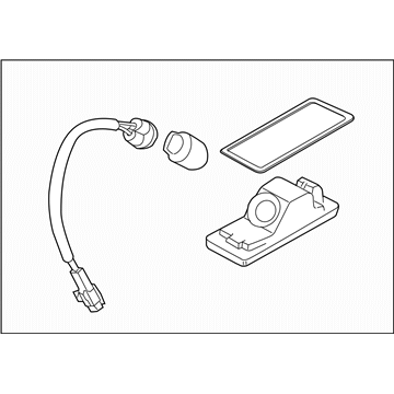 Subaru 84301XA011 Lamp Assembly License