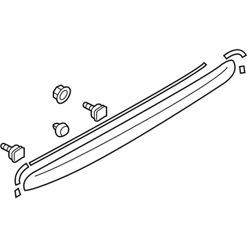 Subaru 91111FJ230 GARNISH Assembly Trunk