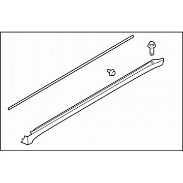 Subaru 91112SA380 GARNISH Assembly Side SILL RH