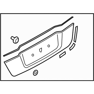 Subaru 91112AG21ANN GARNISH Assembly TRUNKSIA