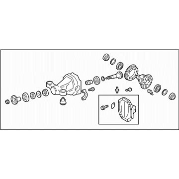 Subaru 4111018021 Carrier Assembly Differ