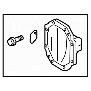 Subaru 4110853021 Cover Sub Assembly Differential