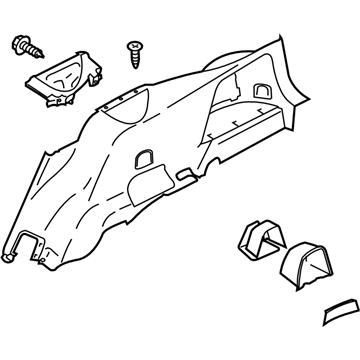 Subaru 94007XA01CEU Trim Apron Set LH