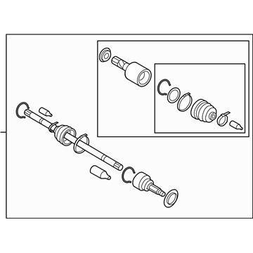 2017 Subaru WRX Axle Shaft - 28421AJ021