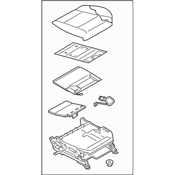 Subaru 64139AL02BVH Cushion Assembly OCCUPANT Rig