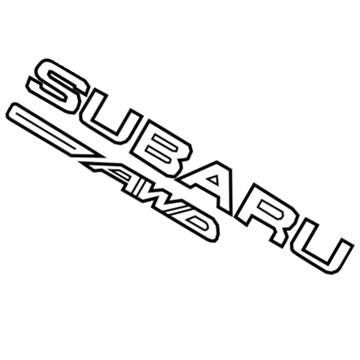 Subaru 93079SG030 Letter Mark Rear Sub