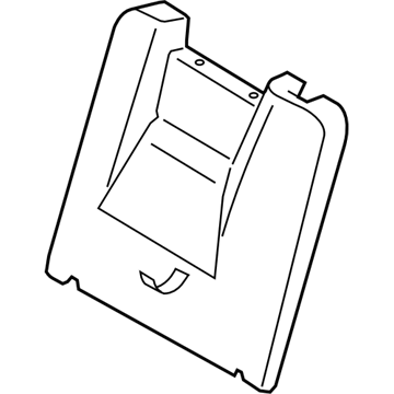 Subaru 64550XA20AMW Third Back Rest Seat Cover Assembly, Right