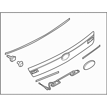 Subaru 91112SA622VW GARNISH Assembly Rear Gate B