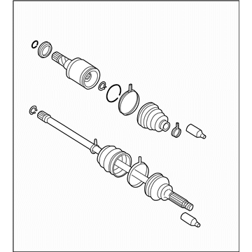 Subaru 28421FE241 Rear Drive Shaft Assembly