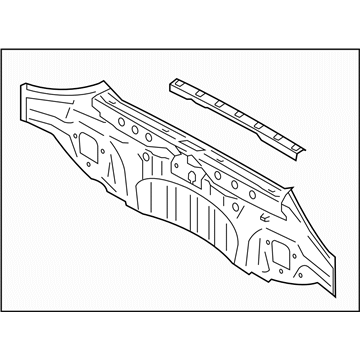 Subaru 52401VA0119P Skirt Complete Rear 4D