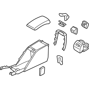 Subaru 92111AE11AML Console Box Assembly