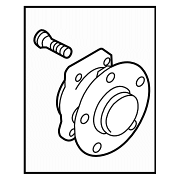 Subaru 28373CA000 Front Axle Hub Complete