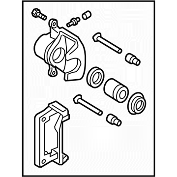 Subaru 26292AG041 Disk BRK Kit Pad Less FRO