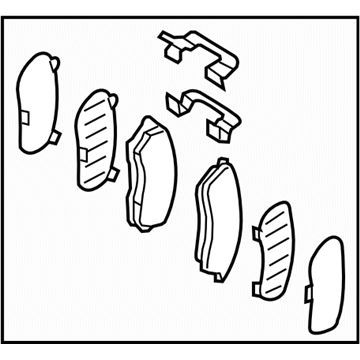 Subaru 26296AL000 Pad Kit Front