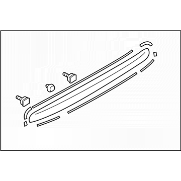 Subaru 91111FJ210NN GARNISH Assembly Trunk