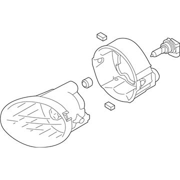 Subaru 84501AL04A Fog Lamp Assembly Front