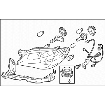 Subaru 84001FE720 Passenger Side Headlamp Assembly