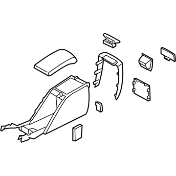 Subaru 92111AE16AML Console Box Assembly