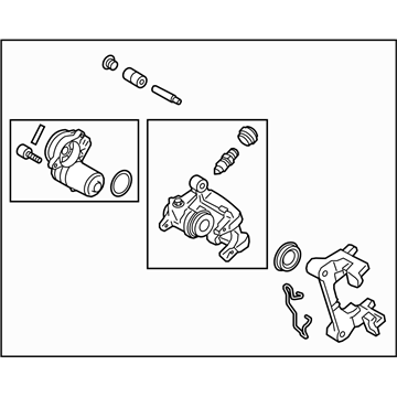 Subaru 26692AL001 Disk Brake Kit Pad Less Rear