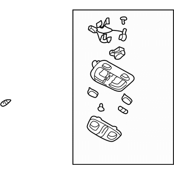 Subaru 84621AE01AOB Lamp Assembly Map