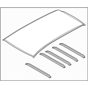 Subaru 53600AL01A9P Roof Panel Complete OBK