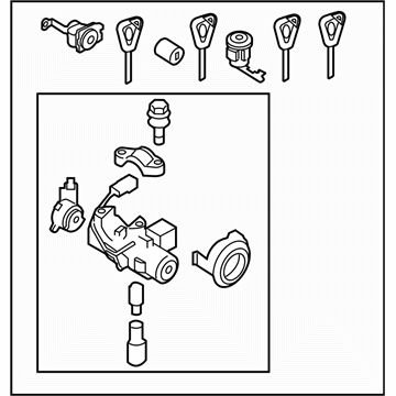 Subaru 57491FG690 Key Kit USM