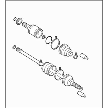 Subaru 28421FE131 Rear Drive Shaft Assembly Left