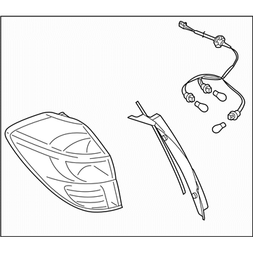 Subaru 84201AG40A Lamp Assembly Combination Rear UWR