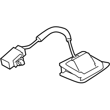 Subaru 86267XA03A Rear V Camera Assembly