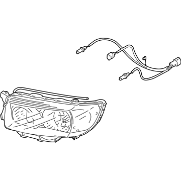 Subaru 84912SA861 Head Lamp Lens & Body Left