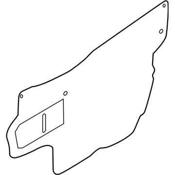 Subaru 61244AJ22A Sealing Cover Door Front