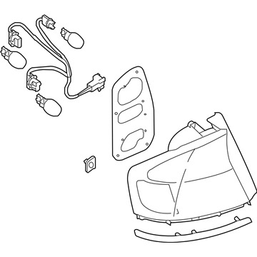 Subaru 84201AG38A Lamp Assembly Combination Rear U4R