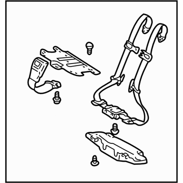 Subaru 64810AE00A Belt Set Child