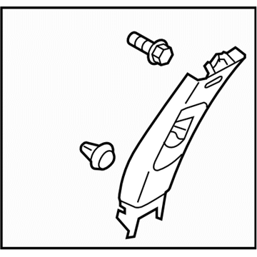 Subaru 94012AL04BME Trim Panel Assembly B Pillar RSC