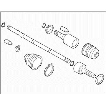 Subaru 28321SG000 Front Drive-Axle Assembly