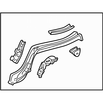 Subaru 52150AE24B Frame Rear Floor Side CPLH