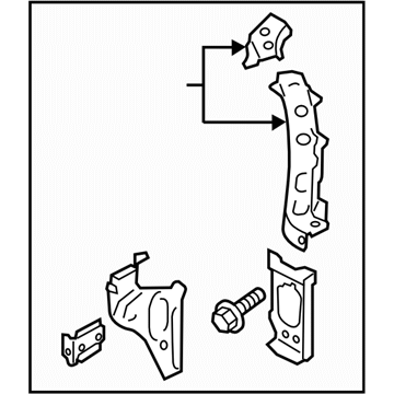 Subaru 53029CA0709P Radiator Support Side Panel, Right