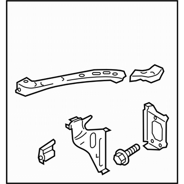 Subaru 53029CA0809P Radiator Support Side Panel, Left