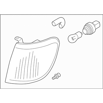 Subaru 84101FC051 Lamp Assembly Side Turn LH