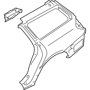 Subaru 51490AG11A9P Quarter Panel Complete Rear Out LH