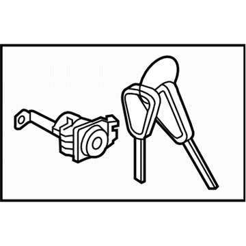 Subaru 57492AL00A Front Door Lock Cylinder, Left