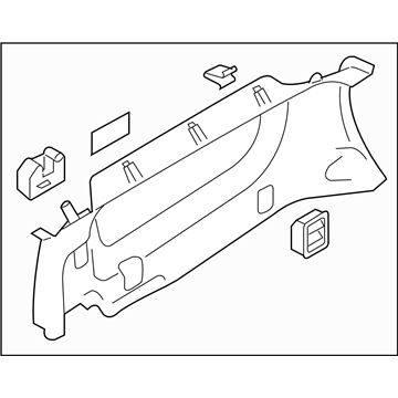 Subaru 94015SA041ND Trim Panel D Pillar Up Rear