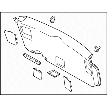 Subaru 94320AL02AVH Trim Panel Assembly Rear Gate L