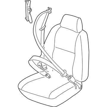 1995 Subaru Impreza Seat Belt - 64619FA111MJ