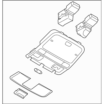 Subaru 92151XA07AMV Console Assembly OveRHead