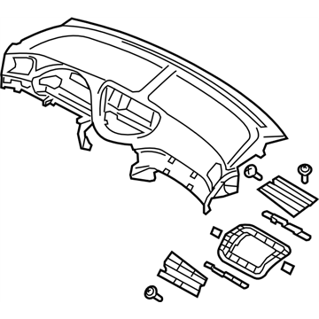 Subaru 66050XA00A Panel Instrument Complete